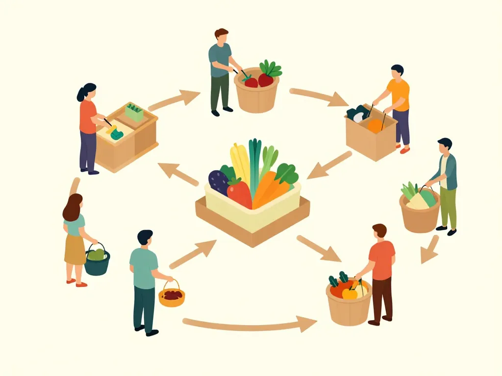 cagette cooperative schema diagramme distribution