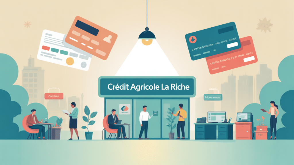 credit agricole la riche illustration agence accueil services