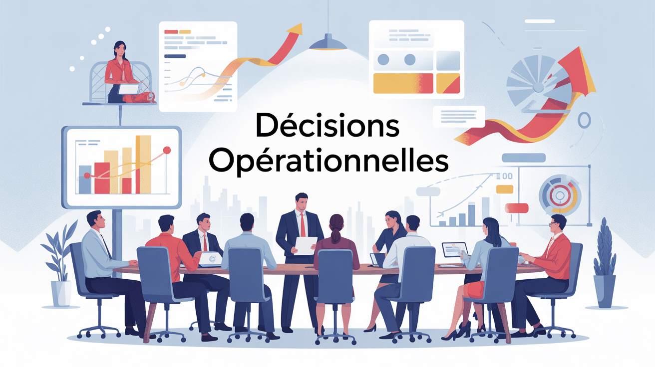 illustration décision opérationnelle réunion équipe