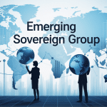 Emerging Sovereign Group gestionnaire expert marchés émergents illustration vectorielle