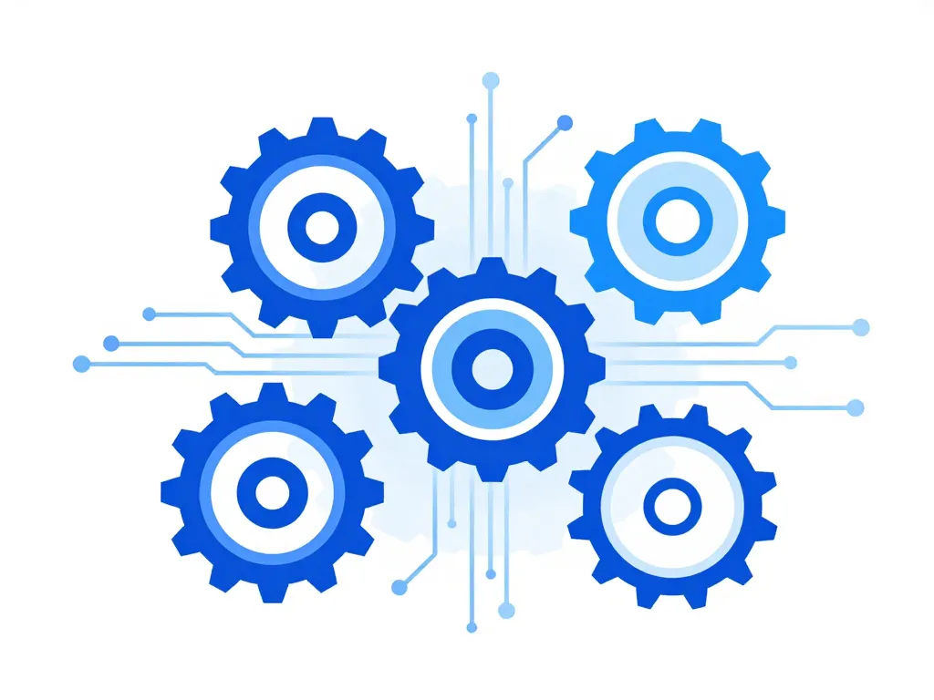 Usine digitale abstraite Fabrica automation