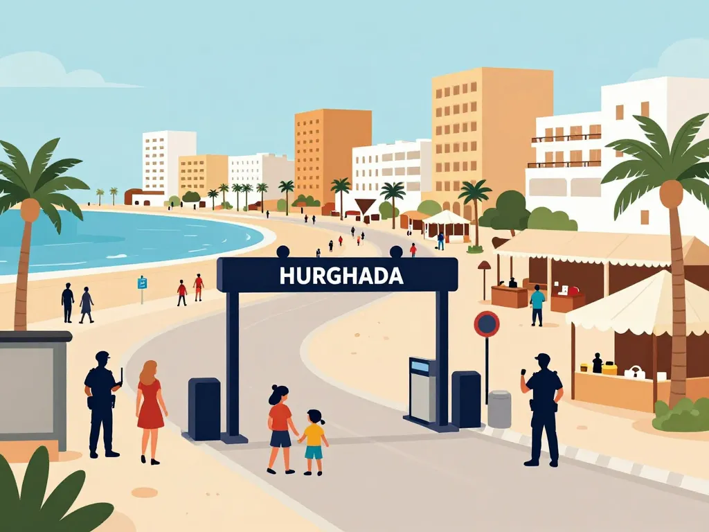 hurghada ville dangereuse checkpoint sécurité touristes