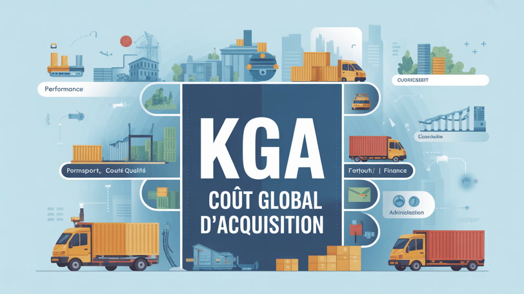 Illustration du kga logistique concept acquisition