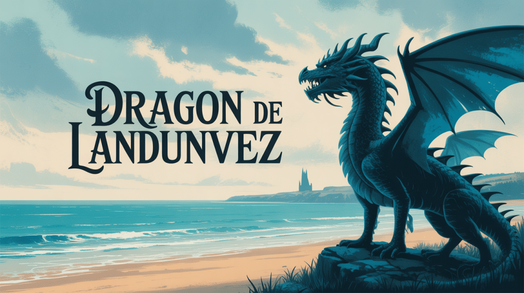 Le dragon de Landunvez face à l’océan