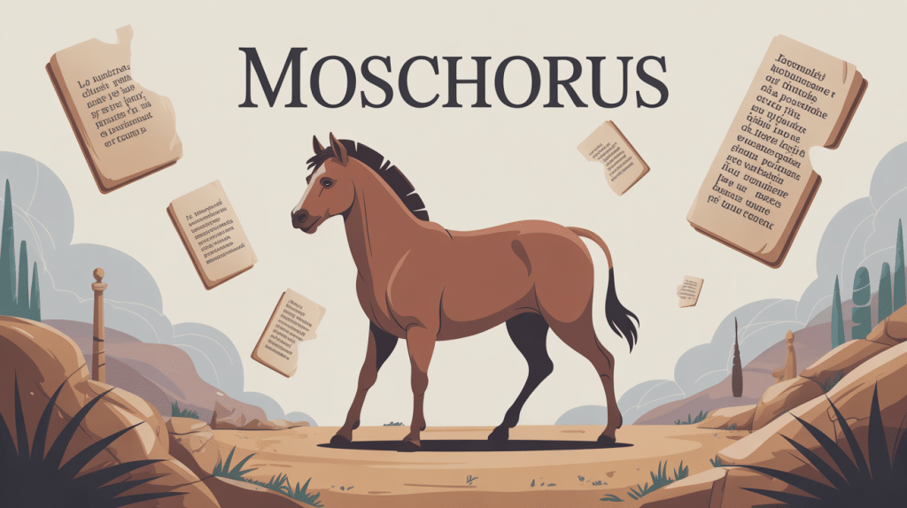 moschorus illustration mot rare grec ancien veau
