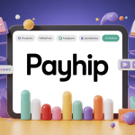 Payhip avis illustration de plateforme digitale moderne