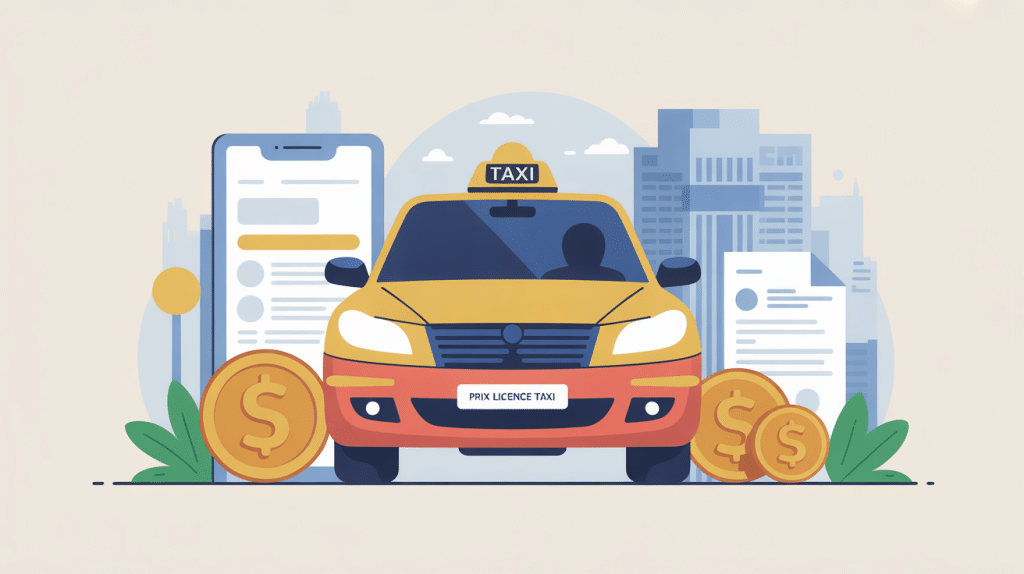 prix licence taxi illustration achat France