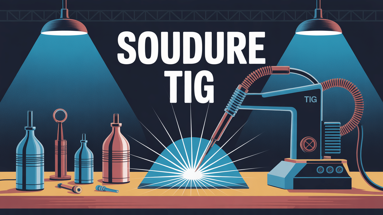 illustration soudure tig atelier moderne