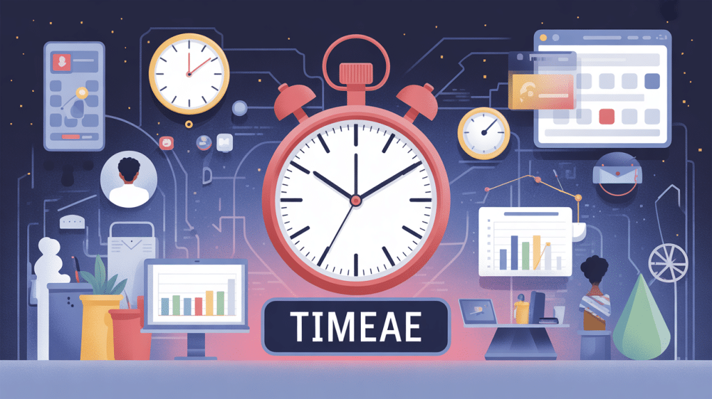 illustration timeae gestion du temps outil web