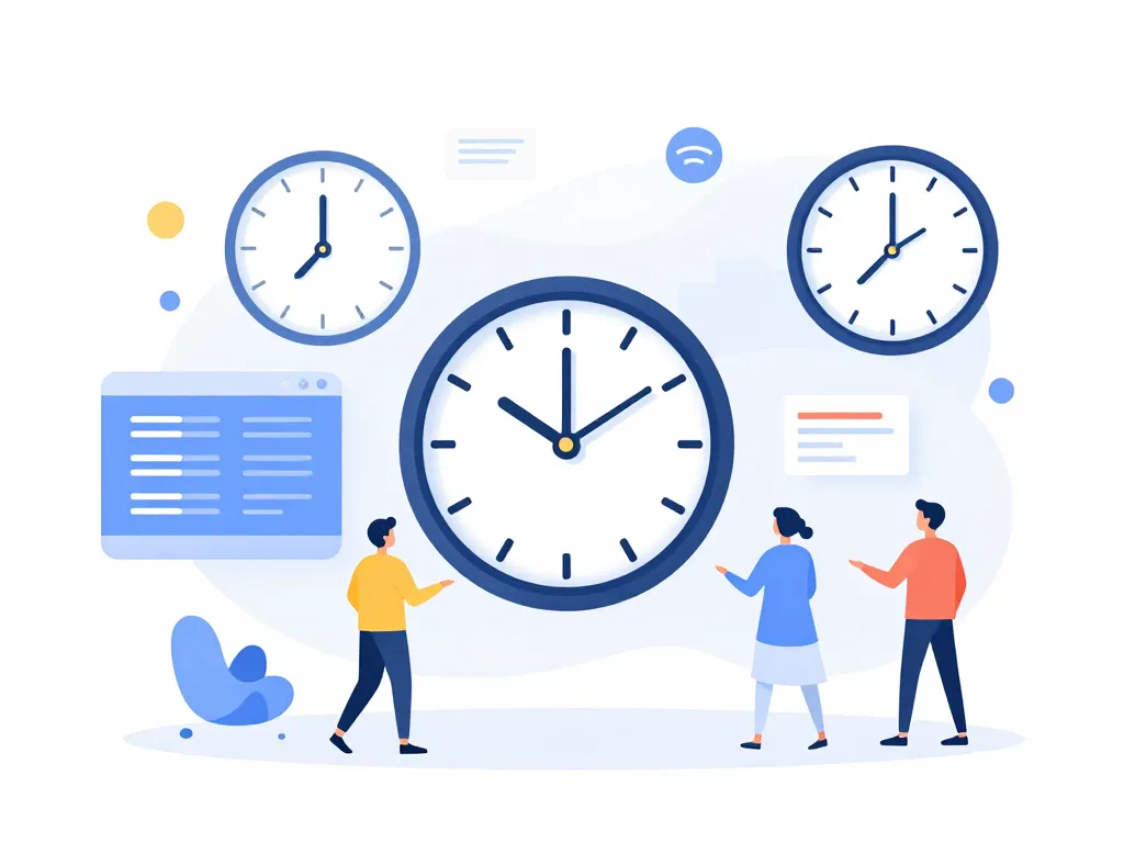 illustration timeae time tracking application