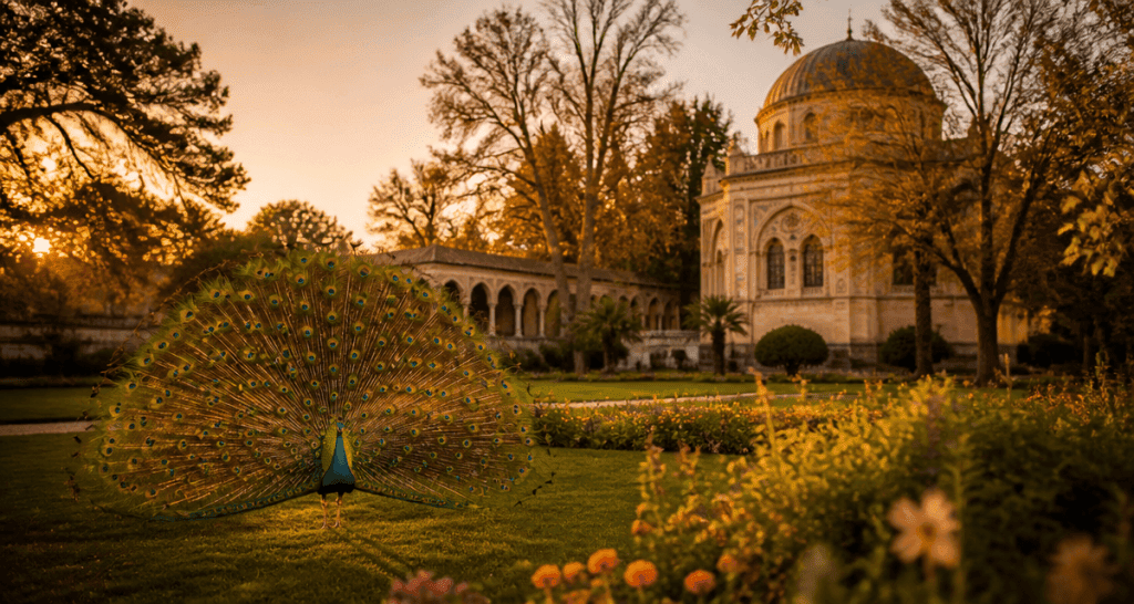 activité tarbes Jardin Massey paon