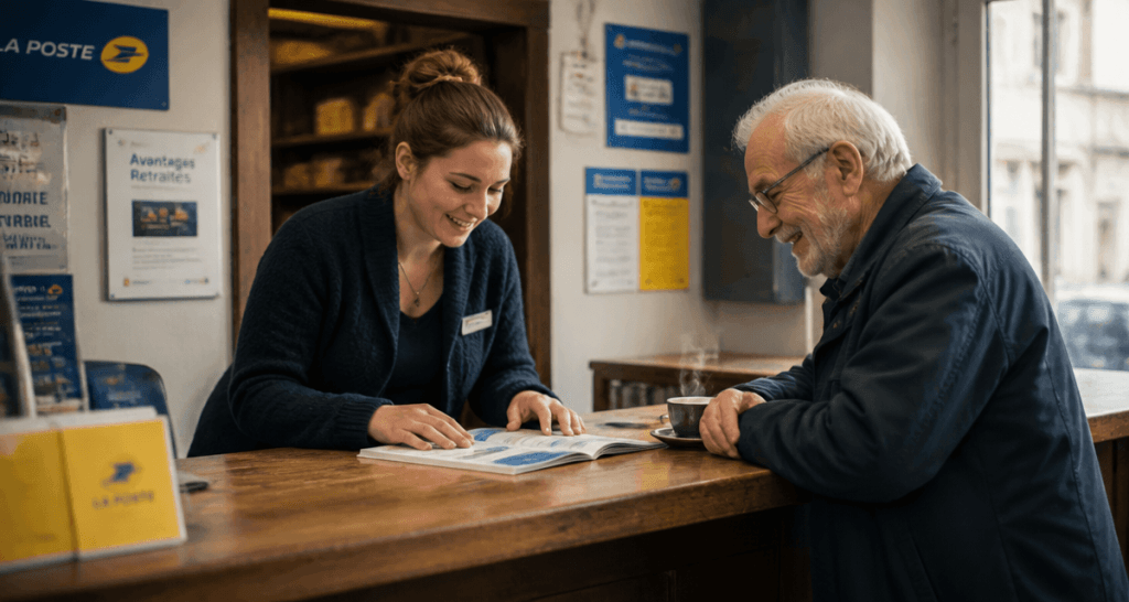 avantages pour les retraités de la poste en agence