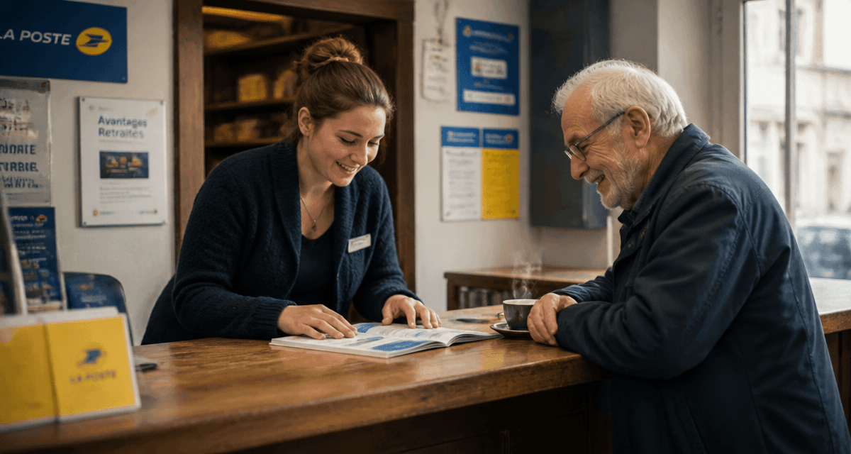 avantages pour les retraités de la poste en agence
