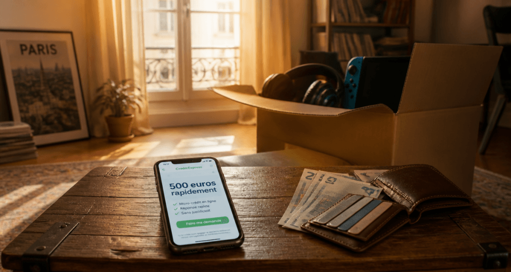 comment gagner 500 euros rapidement smartphone portefeuille