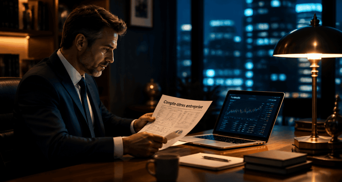 compte titre entreprise bureau moderne