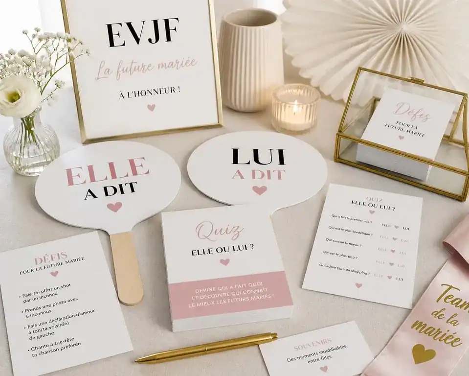 Accessoires et jeux pour organiser un EVJF inoubliable entre amies