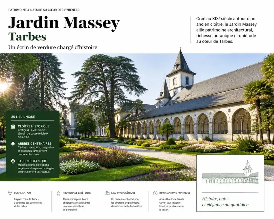 Jardin Massey à Tarbes, un lieu incontournable pour vos activités à Tarbes
