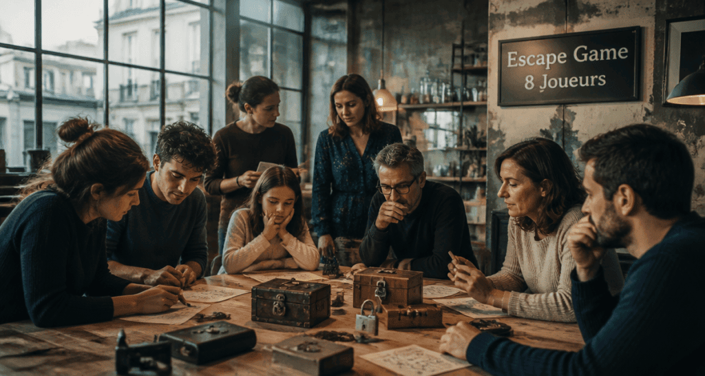escape game paris 8 joueurs loft
