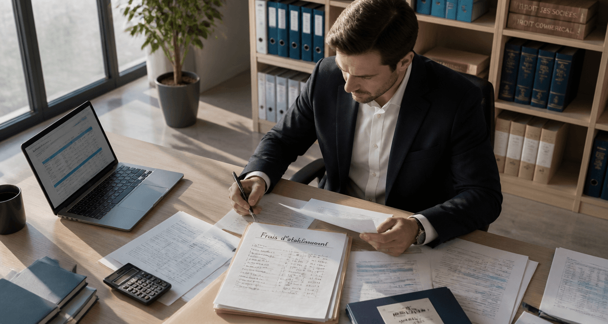 Frais d établissement entrepreneur comptable