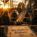 groupe grandeur nature jeu de role feu clairière