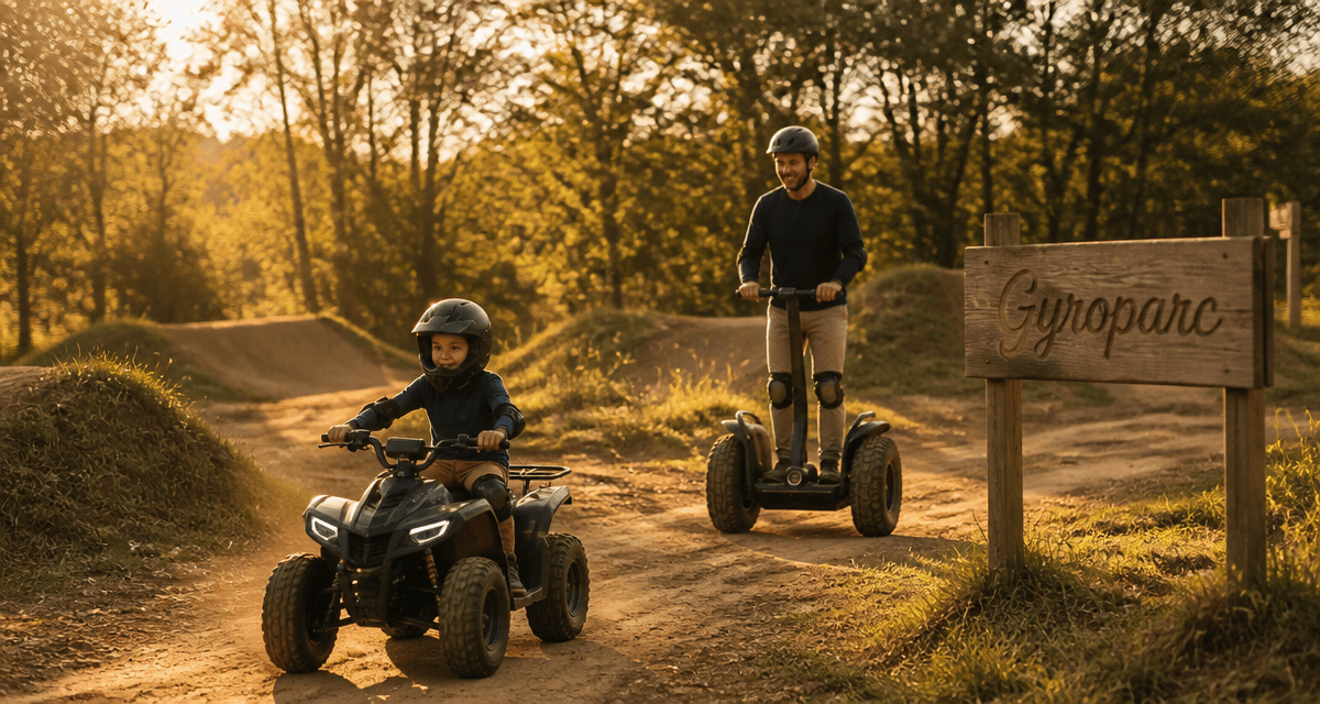 gyroparc enfant sur quad et adulte en segway