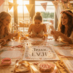 jeux evjf à domicile sur table festive