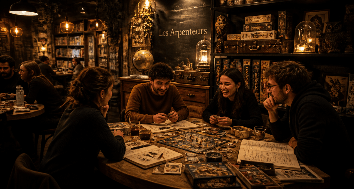 les arpenteurs - bar mystères et jeux de société à lyon