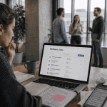jeune femme cherche meilleurs job sur ordinateur