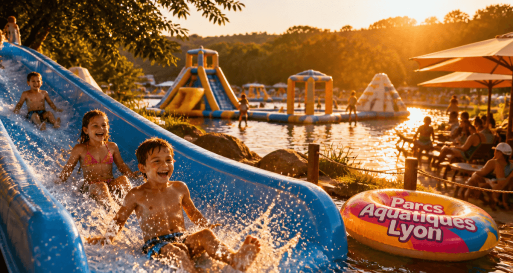 parc aquatique lyon enfants toboggan eau