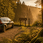 parking du saut de la forge vue forêt
