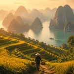 plus beau pays d asie rizières coucher de soleil