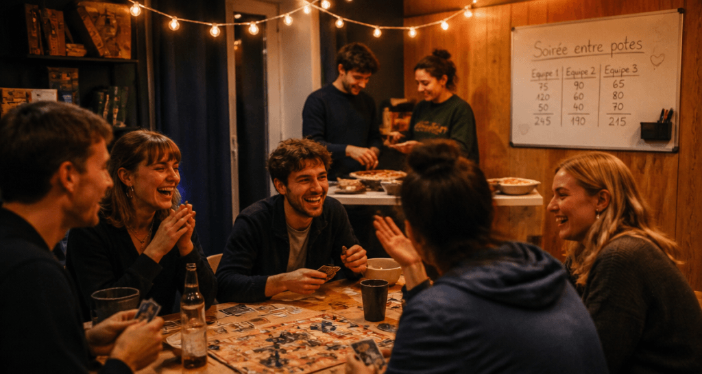 truc à faire entre pote à la maison soirée jeux