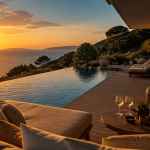 villas à louer en corse terrasse piscine vue mer