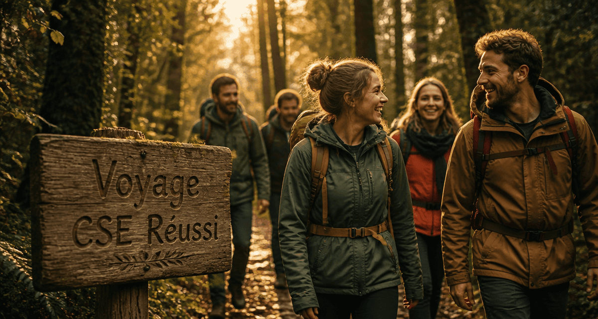 voyage cse salariés randonnée forêt