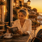 voyager seule femme 50 ans terrasse Portugal