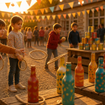 60 idées de jeux pour kermesse avec enfants jouant à la kermesse