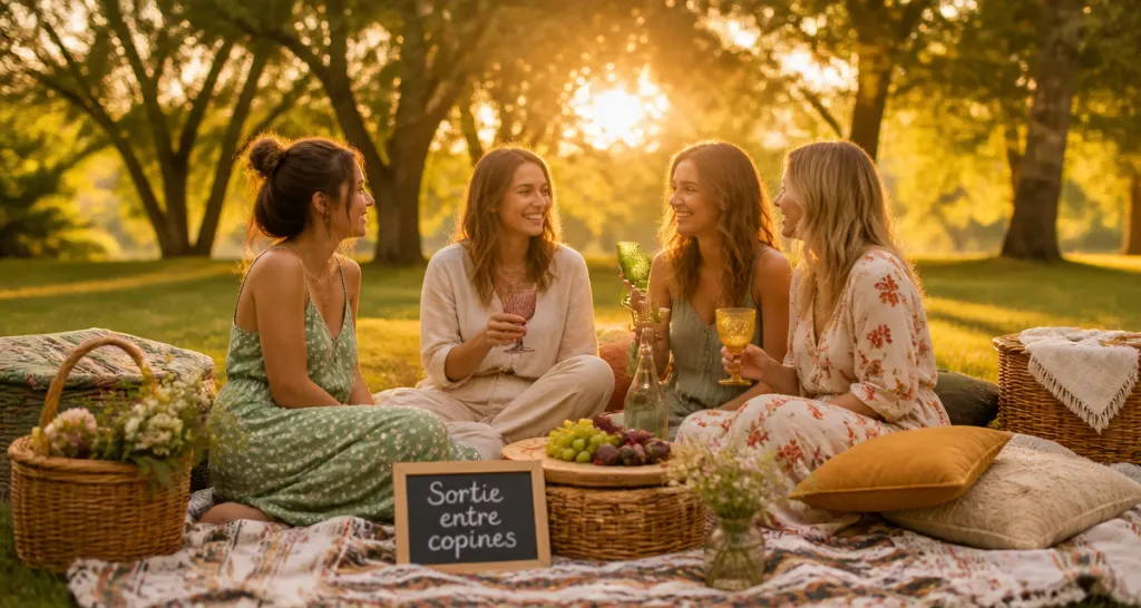 activité à faire entre copine dehors pique-nique