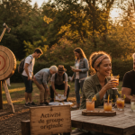 activité de groupe originale avec amis au parc