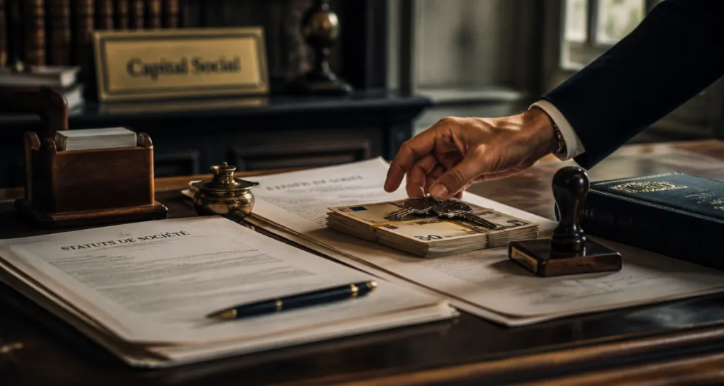 capital social d une entreprise documents notaire