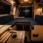 Montage lit dinette camping car Fiat Ducato : lit dinette stable