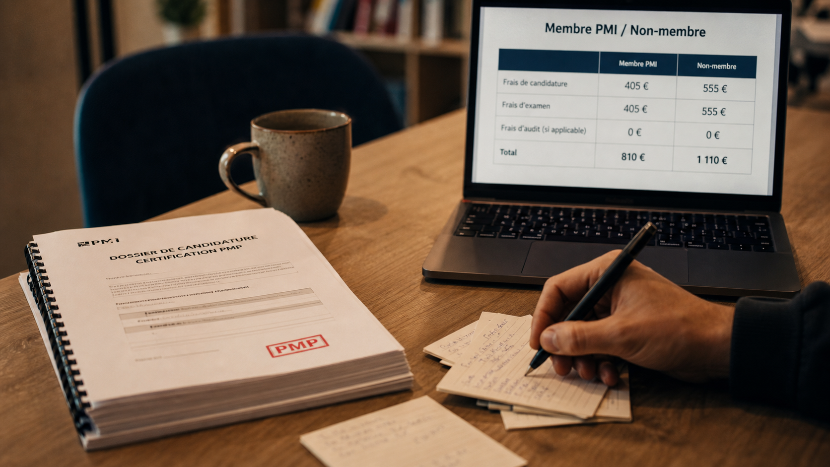 Prix PMP certification : frais et budget réel