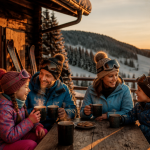 Ski Massif Central station familiale famille terrasse chalet