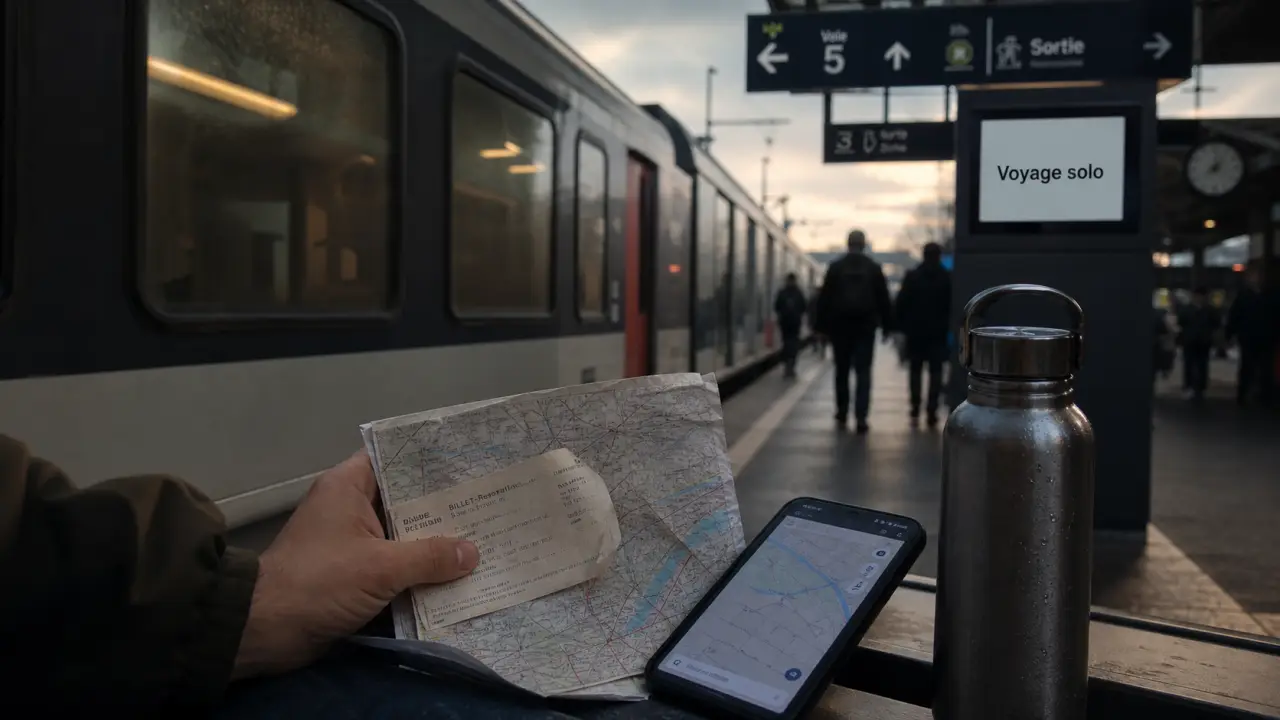 Bien préparer un voyage en solo : billet et plan de voyage en gare