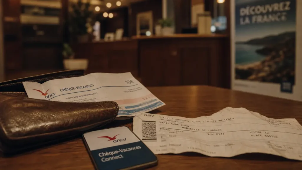 Chèque vacances ou les depenser : train, hôtel et loisirs