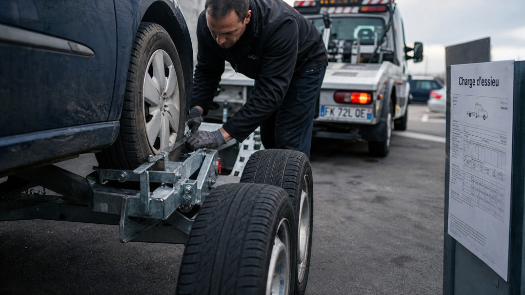 Dolly pour remorque sur parking : charge d’essieu et vitesse avant homologation