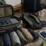 Faire son sac de voyage: la checklist, sac 40 L léger avec documents et moins de 7 kg