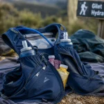 Gilet hydratation trail avec flasques souples et poche à eau
