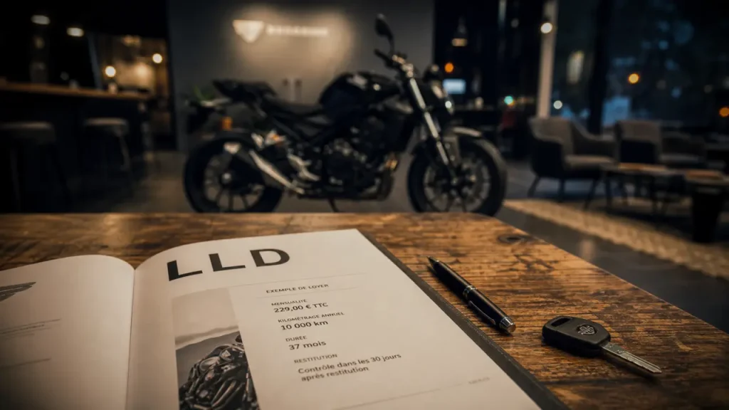 Moto en LLD : sans apport et budget mensuel maîtrisé, les vérifications qui évitent les mauvaises surprises