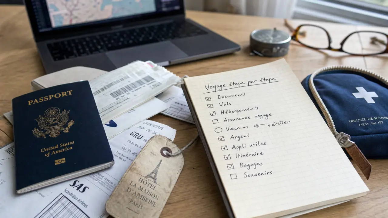 Organiser son voyage étape par étape : passeport, billets et carnet de voyage