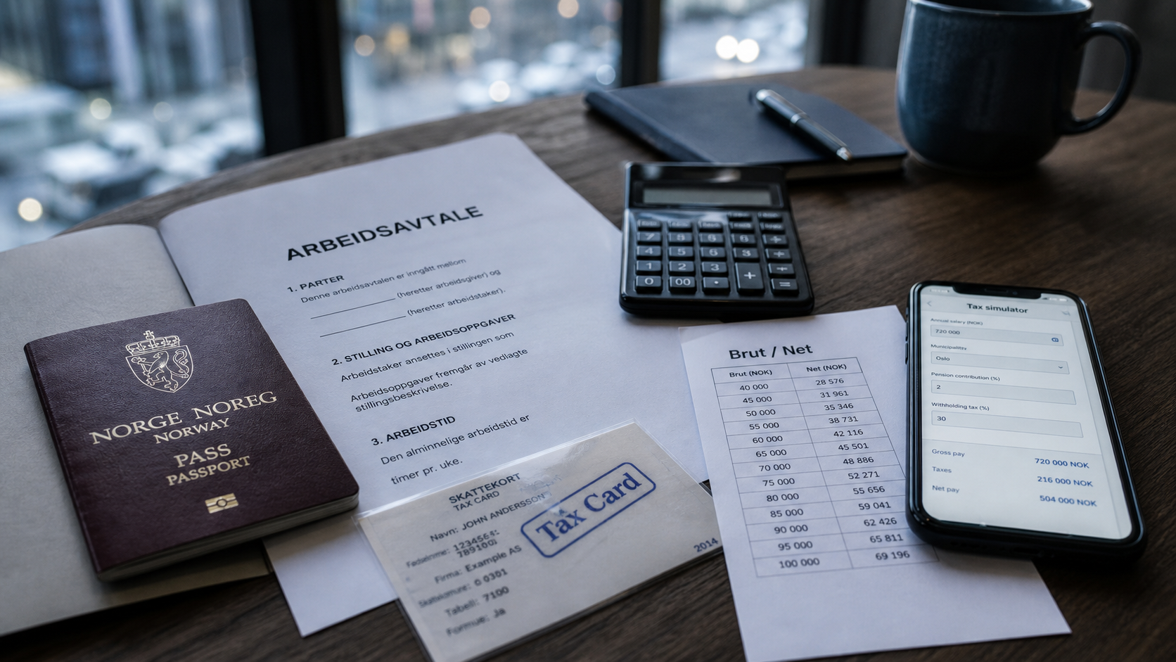 Salaire moyen norvege brut net impôts